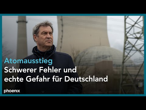 Youtube: Abschaltung AKW Isar 2: Statement von Markus Söder