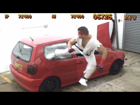 Youtube: REAL LIFE Street Fighter Car Bonus Stage