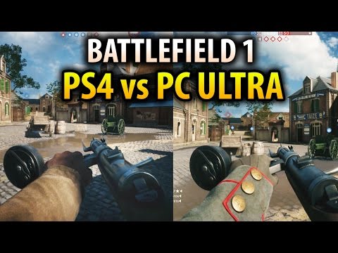 Youtube: Battlefield 1 - PS4 VS PC Ultra Settings Graphics Comparison Gameplay