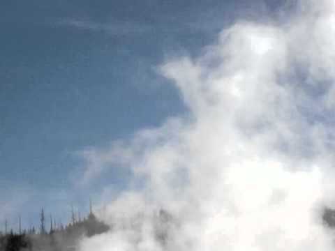 Youtube: small twister above a Yellowstone geyser
