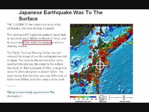 Youtube: Japans Mega- Erdbeben- 10KmTiefe?!!!
