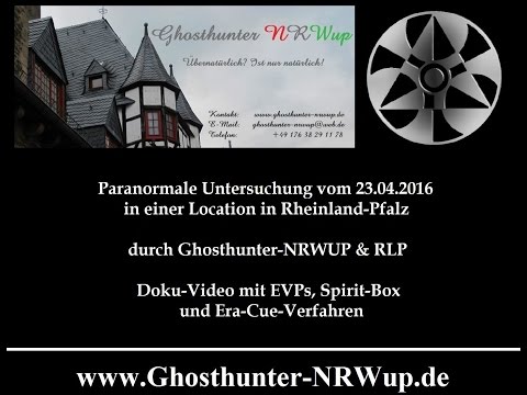 Youtube: Geisterjagd im Spukhotel in Rheinland-Pfalz am 23.04.2016