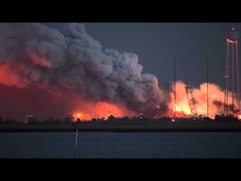 Youtube: Antares Rocket Explosion Over Wallops - NASA, Orbital Sciences