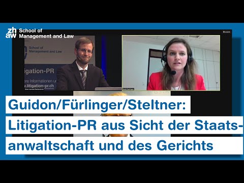 Youtube: Guidon/ Fürlinger/ Steltner: Litigation-PR aus Sicht der Staatsanwaltschaft und des Gerichts
