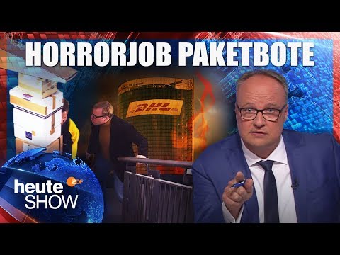 Youtube: DHL: So werden die Paketzusteller ausgebeutet | heute-show vom 26.10.2018