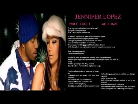 Youtube: jennifer lopez feat ll cool j all i have   lyrics