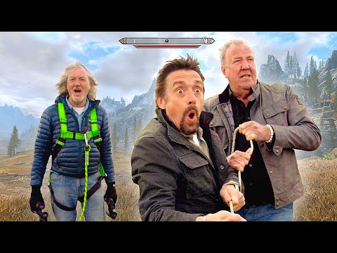 Youtube: Top Gear in Skyrim goes wrong