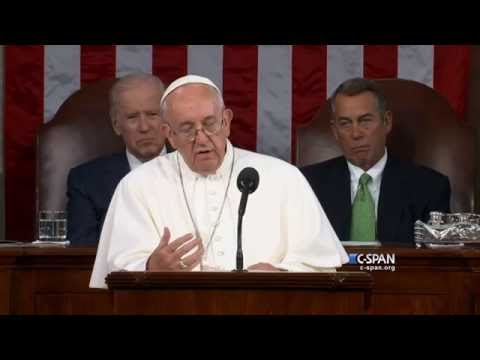 Youtube: Pope Francis addresses Joint Session of Congress – FULL SPEECH (C-SPAN)