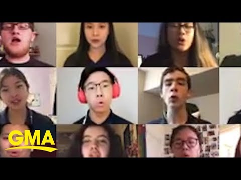 Youtube: High school choir stays connected by singing 'Somewhere Over the Rainbow' | GMA