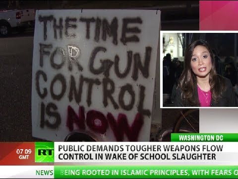 Youtube: Connecticut slaughter sparks public outcry for gun control across US
