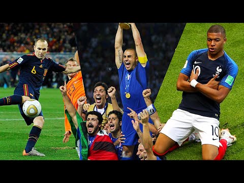 Youtube: Tutte le Finali di Coppa del Mondo in HD (2018-1990)