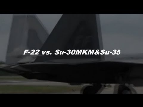Youtube: F-22 vs Su-30 Su-35 Amazing performance in the air