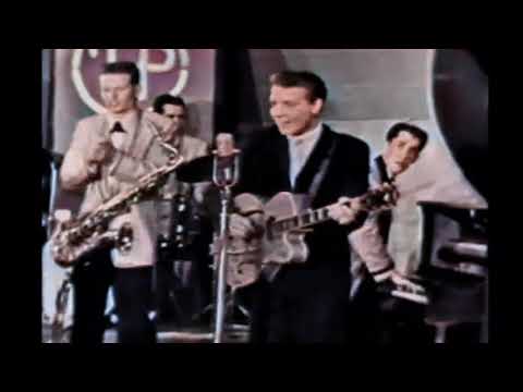 Youtube: Eddie Cochran ''C'mon Everybody'' live 1959 colour and DES stereo