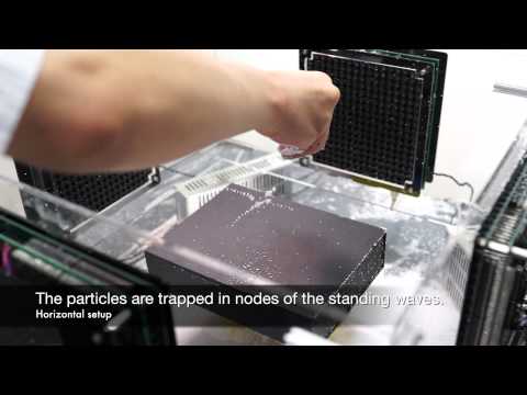 Youtube: Three-Dimensional Mid-Air Acoustic Manipulation [Acoustic Levitation] (2014-)