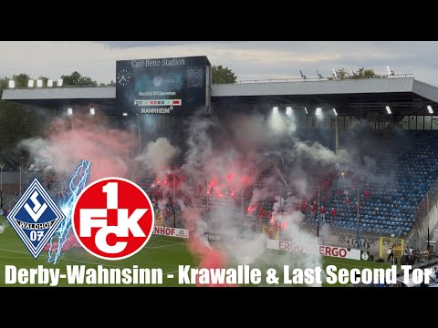 Youtube: SV Waldhof Mannheim - 1.FC Kaiserslautern | Platzsturm, Krawalle & Pyro-Chaos bei denkwürdigen Derby
