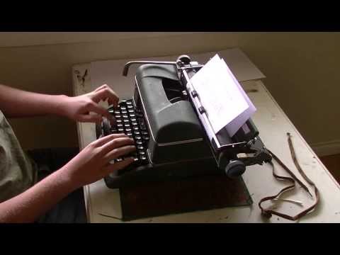 Youtube: Speed Typing Test (Halda Star Typewriter)