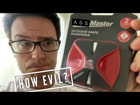 Youtube: Edge Master Pull Through Sharpener - How Evil