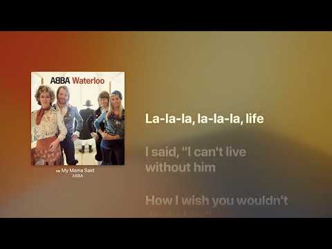 Youtube: ABBA - My Mama Said (LYRICS)