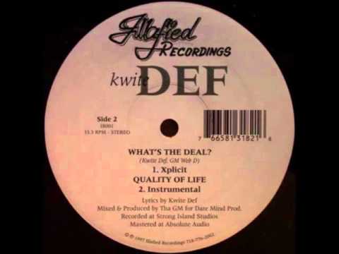 Youtube: kwite def - what's the deal (rare Long Island, NY 1997)
