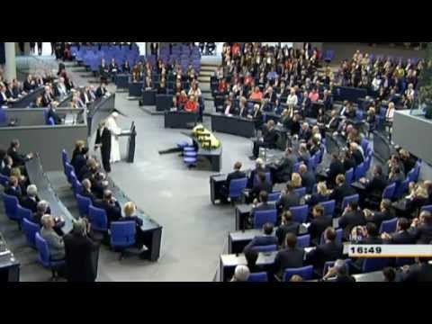 Youtube: Youtube Kacke - Papst Benedikt hält eine Hassrede im Bundestag