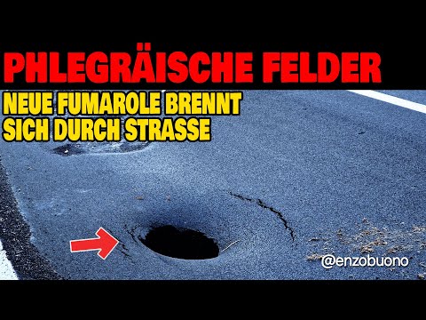 Youtube: Phlegräische Felder - Neue Fumarole brennt sich durch Strasse