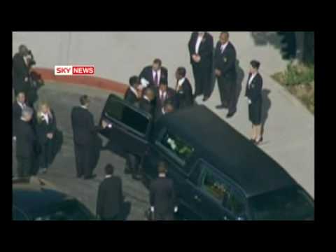 Youtube: Michael Jackson Farewell Coffin Leaves Funeral For Forest Lawn Cemetary