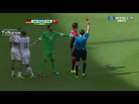 Youtube: Pepe ( Red Card ) Ridiculous Foul on Thomas Muller Germany vs Portugal World Cup 2014