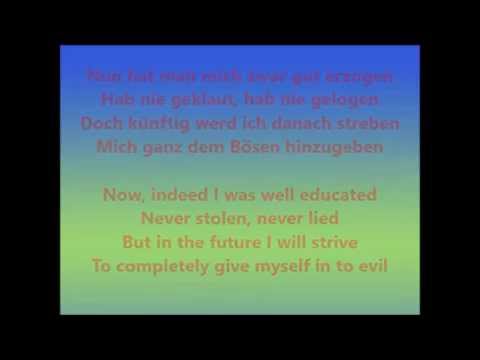Youtube: Lyrics with Translations - Böse by Knorkator