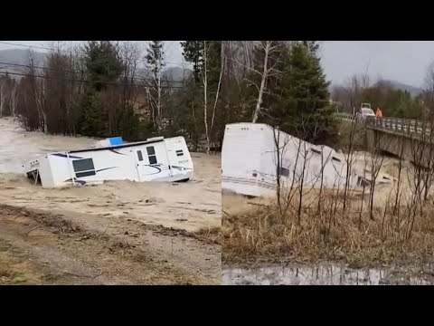Youtube: Horror in Kanada! Camping weggespült, Straßen zerstört! Überschwemmungen in Québec