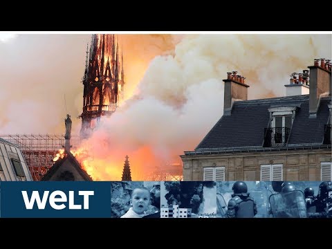 Youtube: LIVE - NO COMMENT: Notre Dame brennt - Feuerwehr kann Struktur der Kathedrale eventuell retten