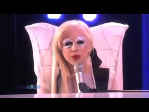 Youtube: Lady Gaga performs Speechless on The Ellen Show