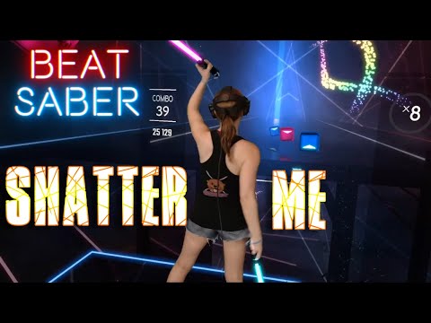Youtube: Beat Saber || Shatter Me by Lindsey Stirling (Expert+) First Attempt || Mixed Reality