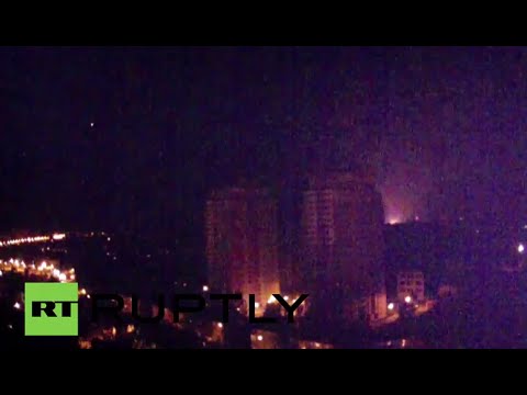 Youtube: Ukraine: Fresh shelling pounds Donetsk's Kievsky district