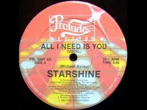 Youtube: Starshine - All I Need Is You