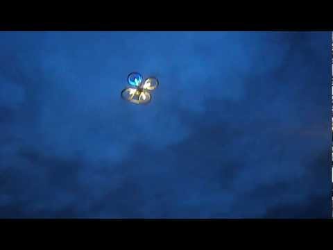 Youtube: Parrot AR Drone Quadcopter Night flying and is it a UFO