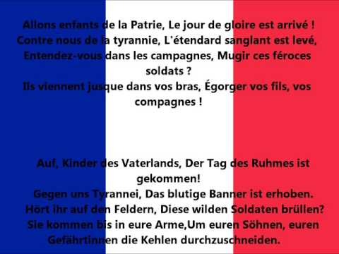Youtube: Französische Nationalhymne (text) - La Marseillaise