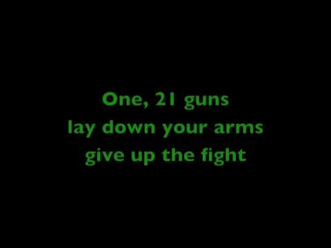 Youtube: Green Day - 21 guns with lyrics