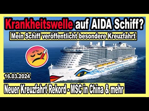Youtube: AIDA Schiff: Wegen Krankheitswelle sollen Gäste später kommen 🔴 Mein Schiff HipHop Reise & mehr News