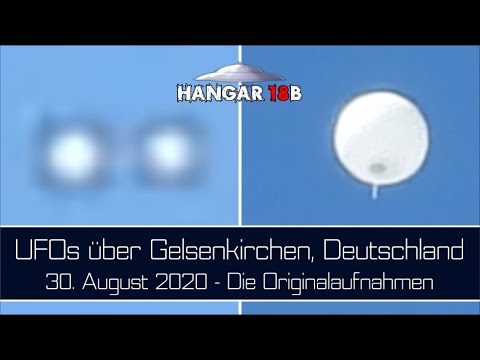 Youtube: UFOs über Gelsenkirchen, Deutschland - 20. August 2020 - Die Originalaufnahmen