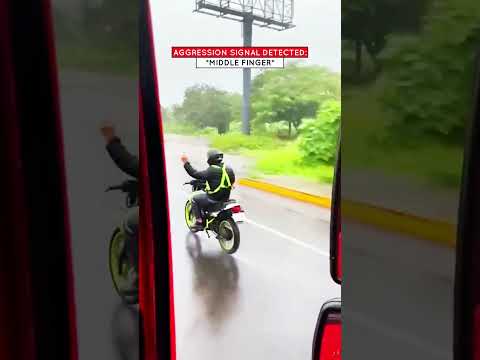 Youtube: INSTANT WATER KARMA! Truck Driver Teaches Road Rage Biker a Lesson He’ll Never Forget!