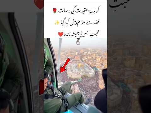 Youtube: Flowers from the Sky over Karbala 🌹 |  #shorts#Karbala #ImamHussain #IslamicVideo #HelicopterView