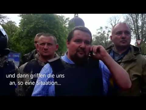 Youtube: Einer der Maidanführer schießt auf eingesperrte Regierungsgegner in Odessa