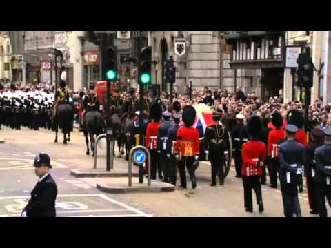 Youtube: Margaret Thatcher's funeral - Ding Dong, The Witch is Dead!