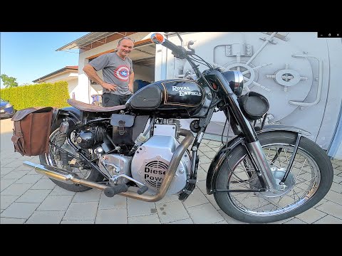 Youtube: Motorrad Exoten ~ Royal Enfield 516 ccm Diesel Power / Teil 2 Neuer Motor