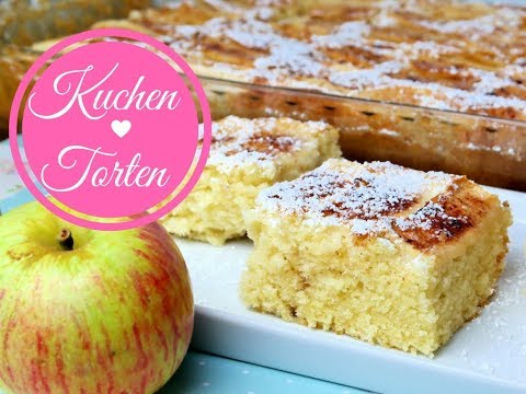 Youtube: Mega saftiger Apfelkuchen vom Blech I locker und luftig I Blechkuchen