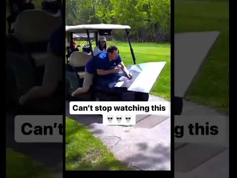 Youtube: Breaks work #golffail #fail #golfcarts