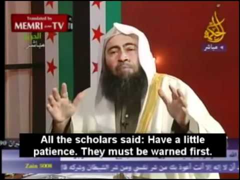 Youtube: Syran Rebel Cleric says: "It Is Permissible to Kill Women and Children". USA supports Extremists.