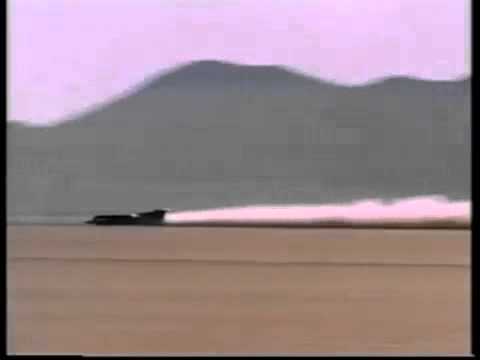Youtube: Thrust SSC sonic boom! The fastest land vehicle