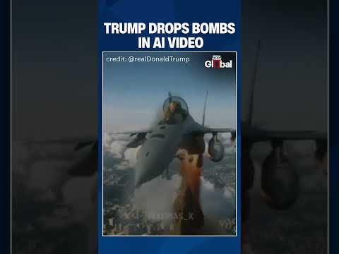 Youtube: Trump Posts AI Video of Himself Bombing Protesters from ‘King Trump’ Jet #shorts