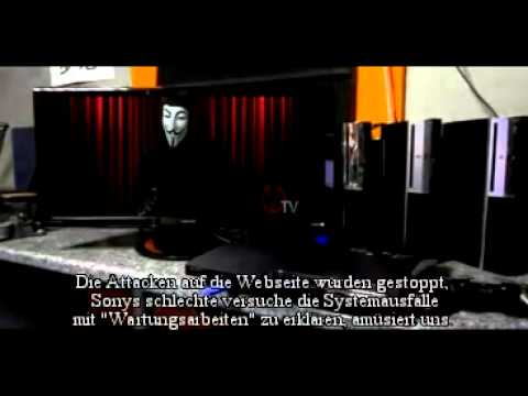Youtube: Anonymous: Message to Sony (Deutsch untertitelt)